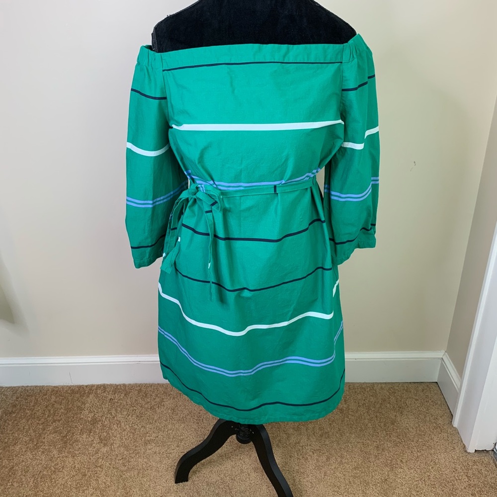 Ann Taylor Off-Shoulder Tie Shift Dress